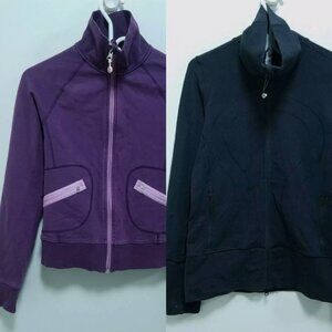 Lululemon In Stride Vintage Vancouver Jacket Zip High Neck Size 8 Bundle Medium